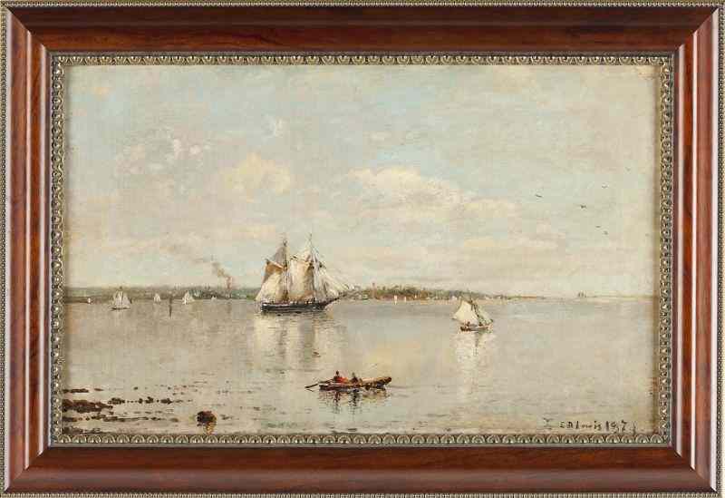 Appraisal: Edmund Darch Lewis PA - Marineoil on canvas lined signed