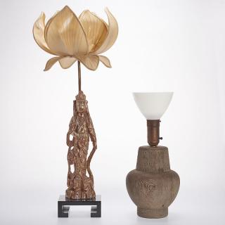 Appraisal: James Mont table lamps James Mont table lamps Circa 's