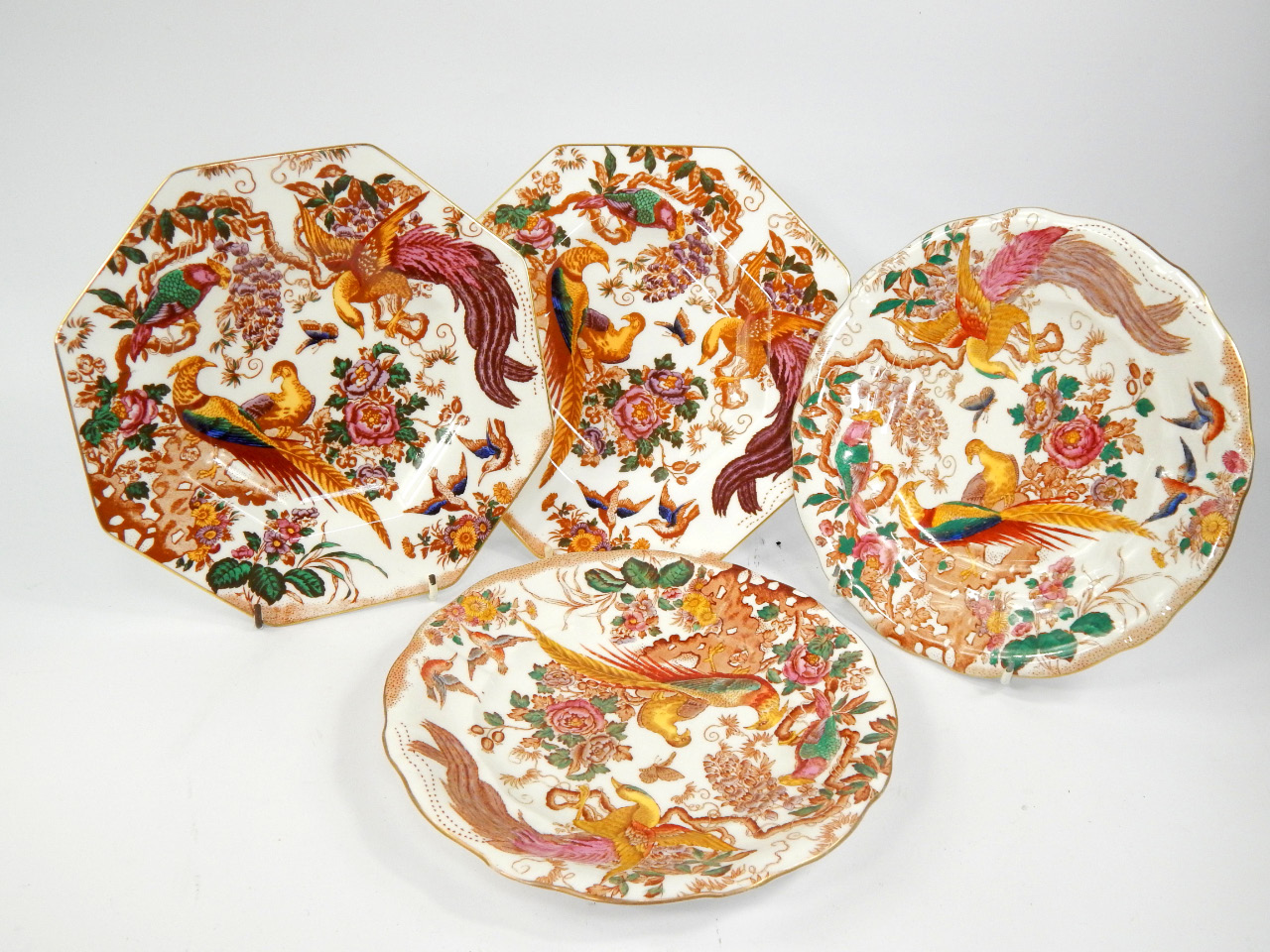 Appraisal: A set of three Royal Crown Derby octagonal plates and