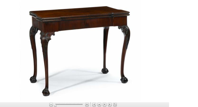 Appraisal: George II mahogany games tablecirca