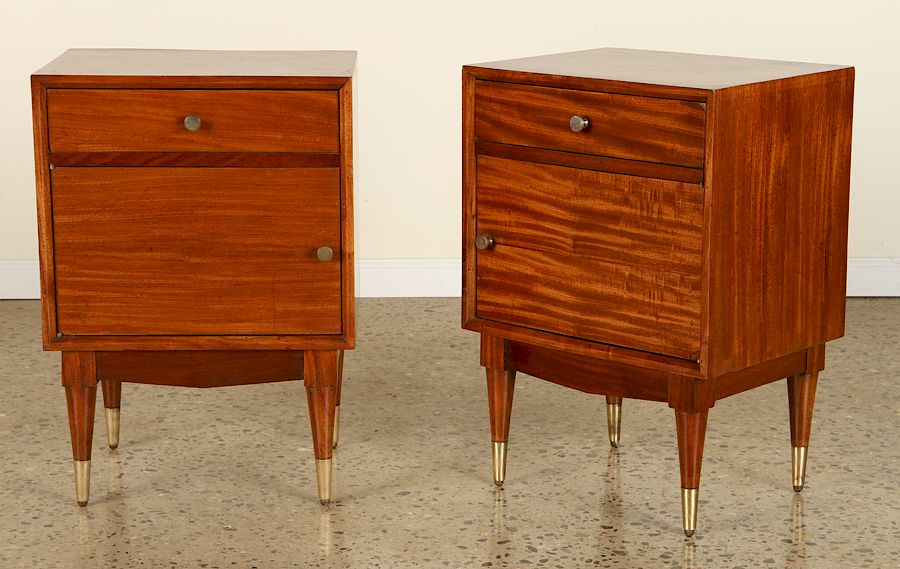 Appraisal: PAIR MID CENTURY MODERN SIDE TABLES C A pair of