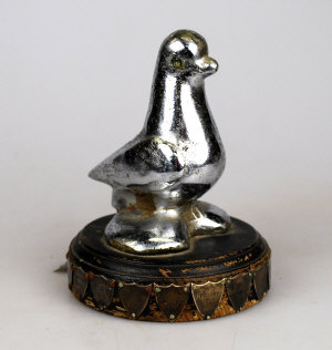 Appraisal: A chrome plated pigeon-racing trophy