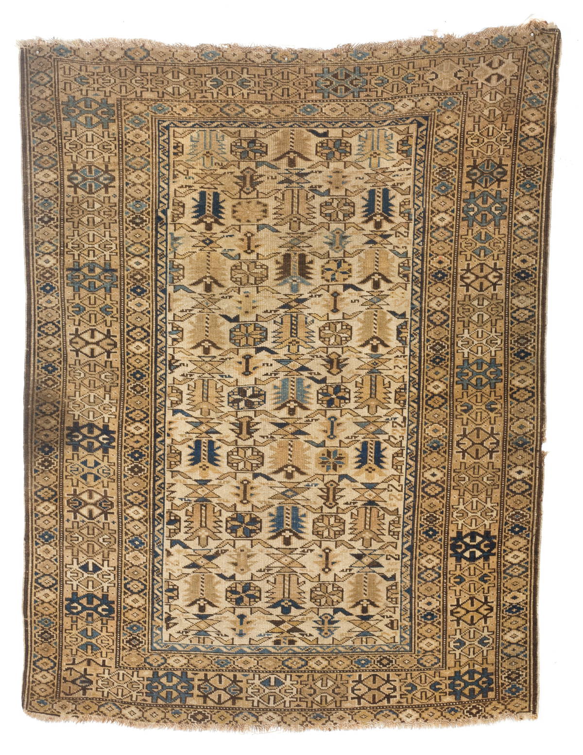 Appraisal: TWO EAST CAUCASIAN RUGS CIRCA The first having a faded