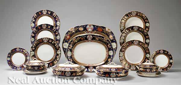 Appraisal: An Antique English Mason's Ironstone Dinner Service mid- th c