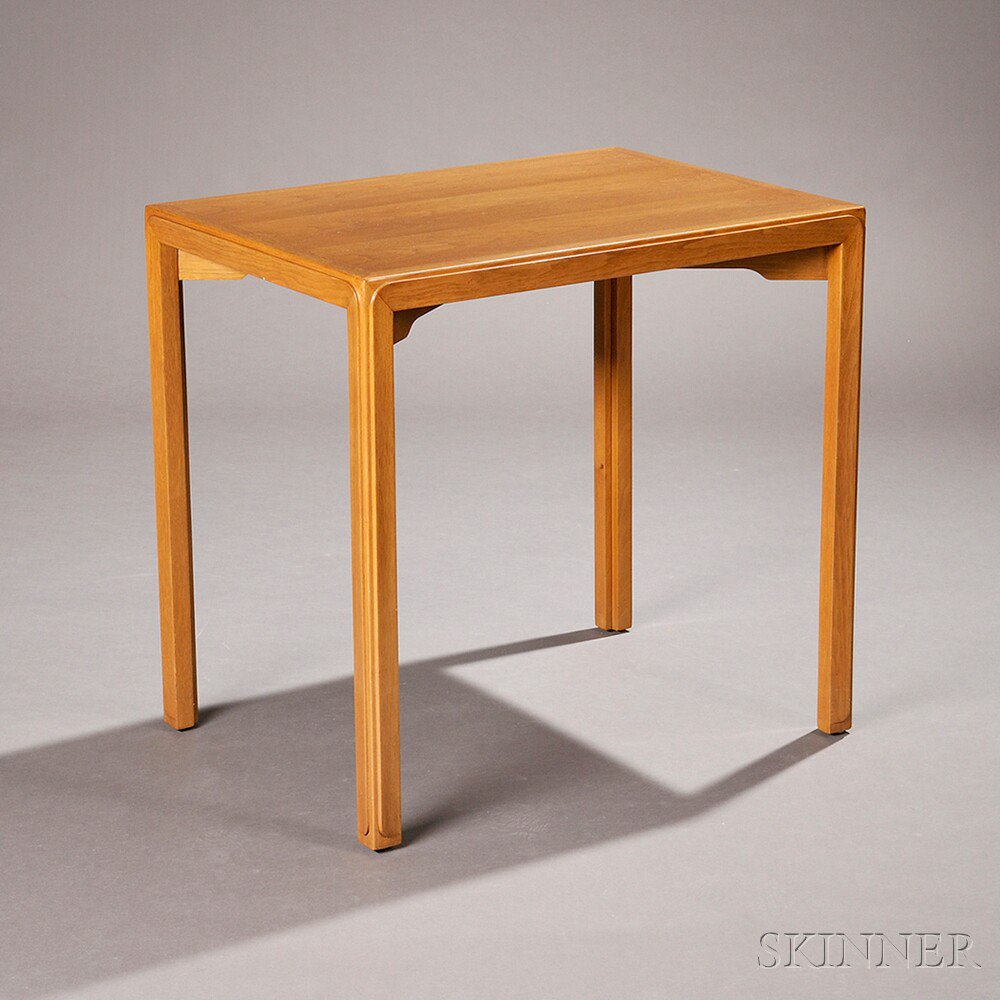 Appraisal: Edward Wormley for Dunbar Janus Collection Walnut Side Table Berne