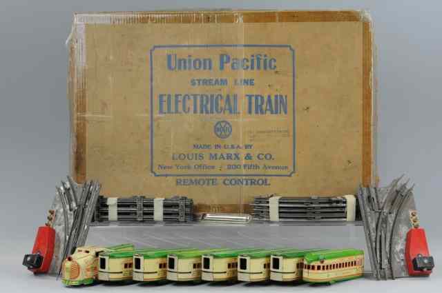 Appraisal: MARX BOXED UNION PACIFIC STREAM LINE TRAIN SET O gauge