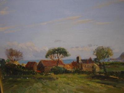 Appraisal: GORDON CLIFFORD BARLOW Farmstead Near Robin Hoods Bay signed on