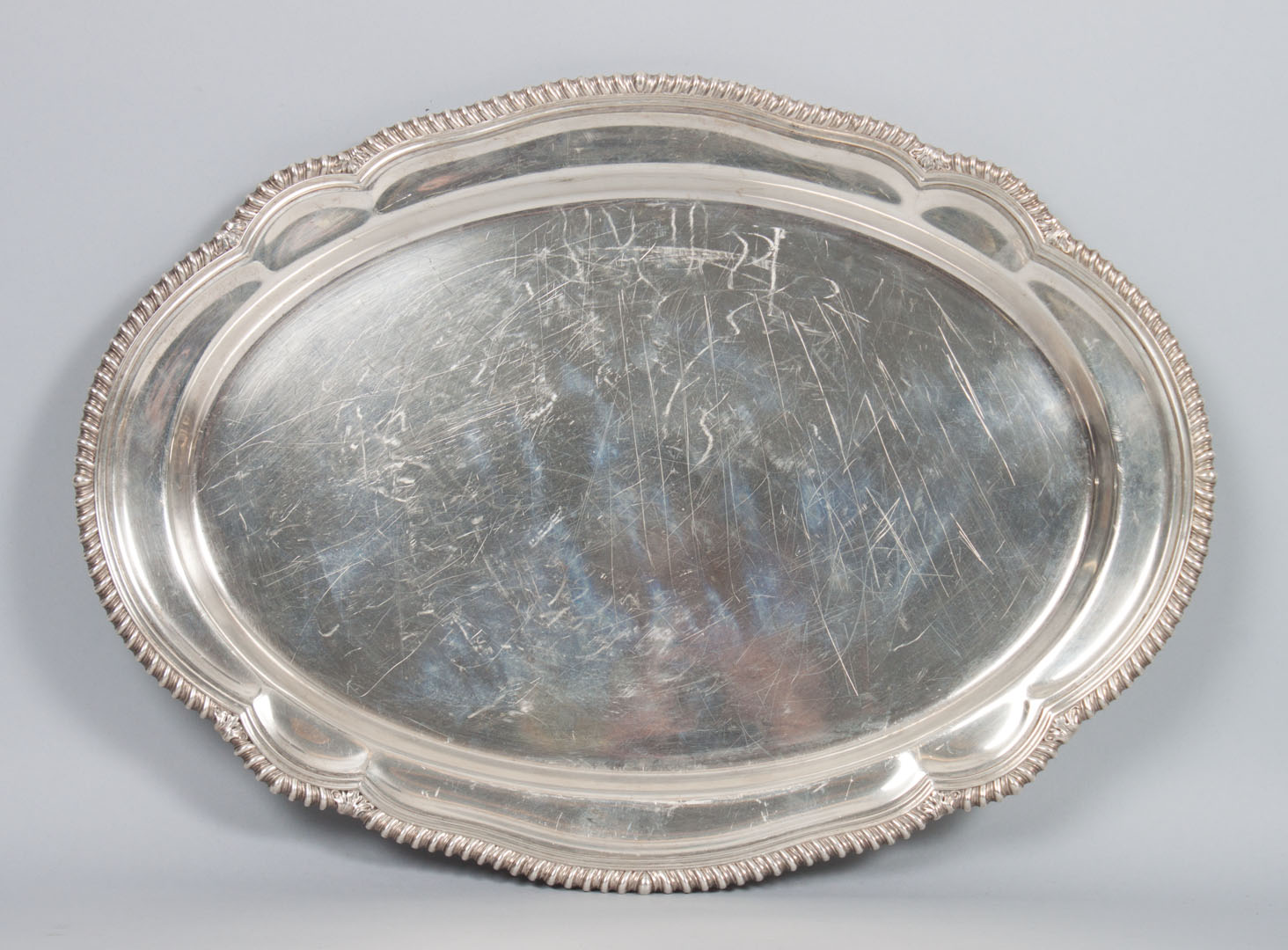 Appraisal: Graff Washbourne Dunn sterling silver platter oval platter marked Hand