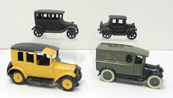 Appraisal: Cast Metal car grouping Lot includes primarily contemporary metal cars