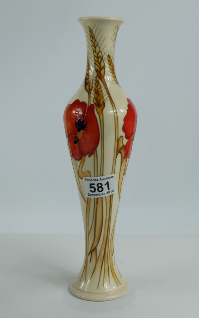 Appraisal: Moorcroft vase in waving corn design red dot height cm