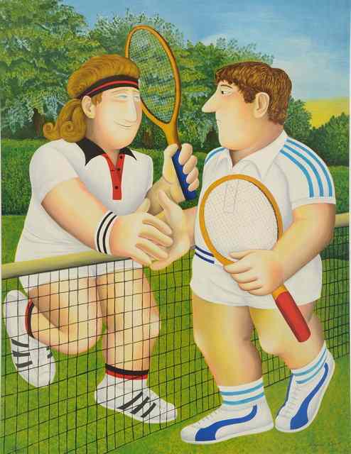 Appraisal: Beryl Cook British - Tennis signed and numbered in pencil