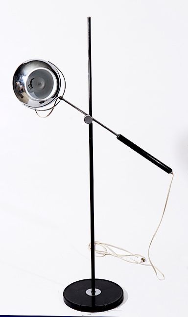 Appraisal: s eyeball Floor Lamp Exclusive on Bidsquare A working chrome