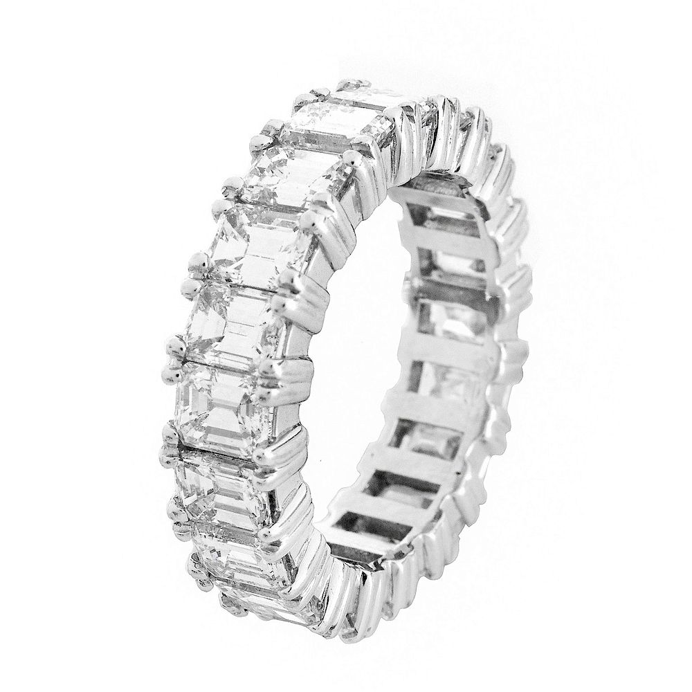 Appraisal: ct TW Diamond Eternity Band Approx Carat TW Emerald Cut