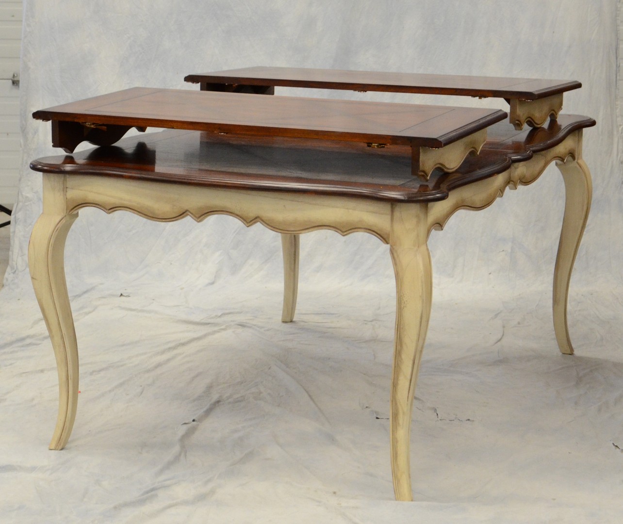 Appraisal: Louis XV style country French dining room table with natural