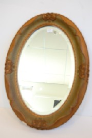 Appraisal: GILT FRAMED MIRROR