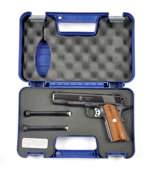 Appraisal: Cased S W Model Semi-Auto Pistol Serial JRJ Pistol is