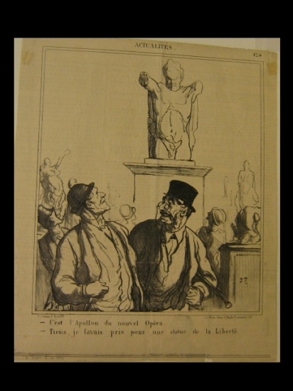 Appraisal: FRENCH PRINTMAKERS Group of prints HONOR DAUMIER C'est l'Apollon du