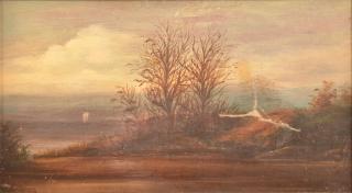 Appraisal: th Century Lake and Landscape Painting th Century Oil on