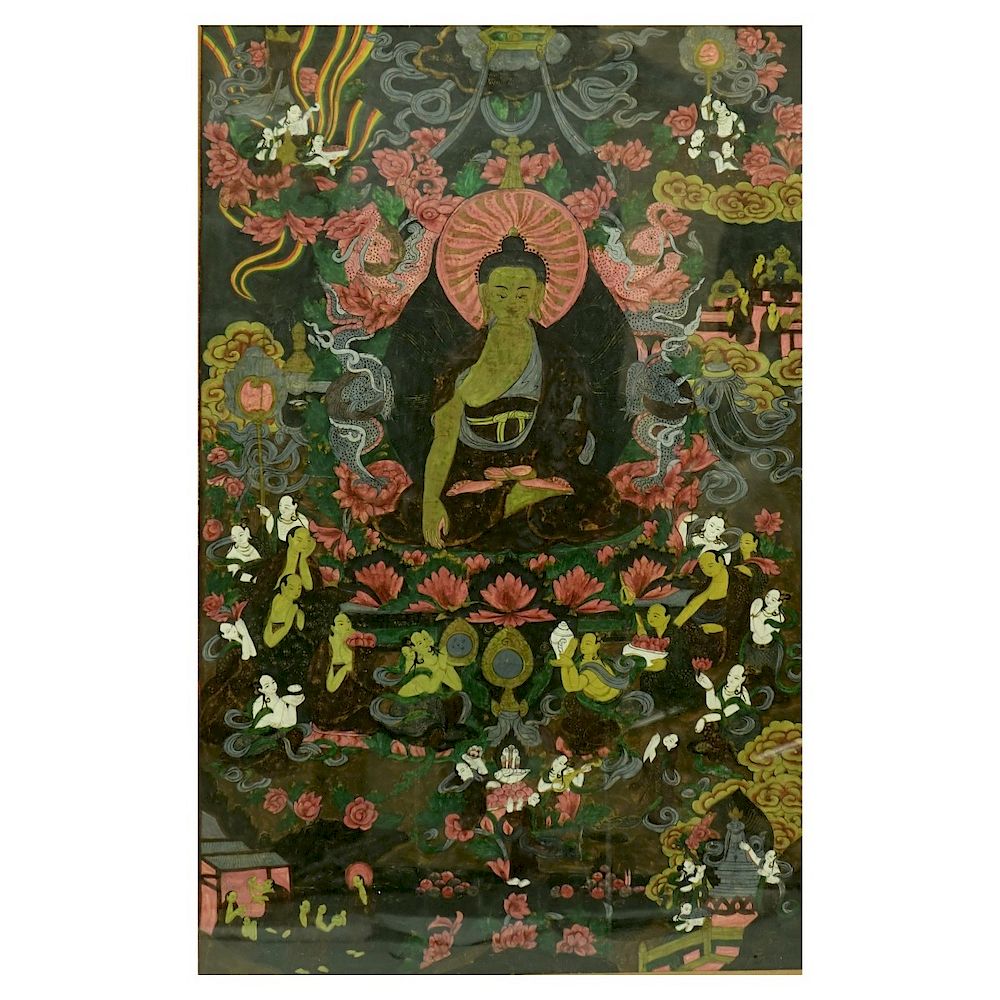 Appraisal: th C Tibetan Buddhist Painting th Century Tibetan Buddhist Painting