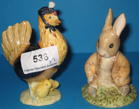 Appraisal: Beswick Beatrix Potter Figures Sally Henny Penny and Benjamin Bunny