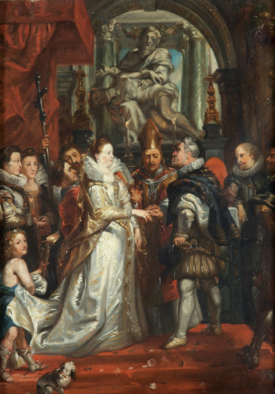 Appraisal: After Peter Paul Rubens Marriage of Marie de Medici and