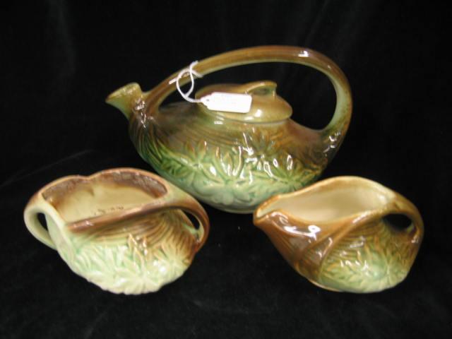 Appraisal: McCoy Art Pottery Tea Set teapot creamer sugar