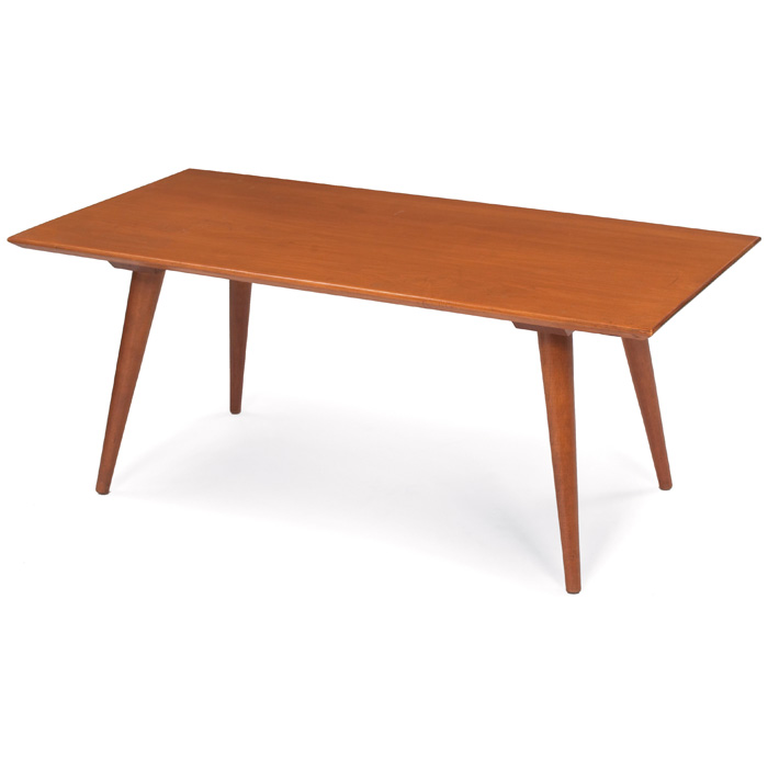 Appraisal: Paul McCobb Planner Group bench by Winchendon maple rectangular top