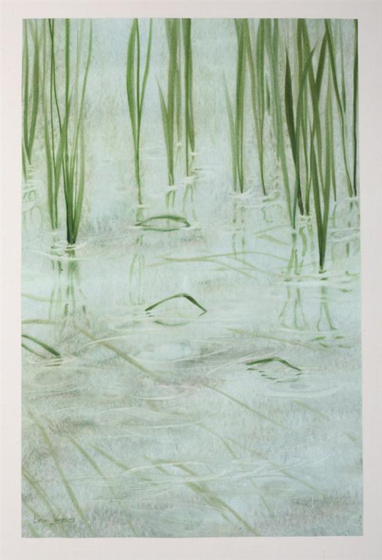 Appraisal: LEE WEISS American contemporary EDGE OF THE MARSH signed and