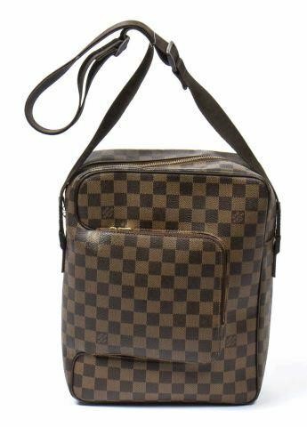 Appraisal: Louis Vuitton Olav MM crossbody bag in Damier Ebene coated