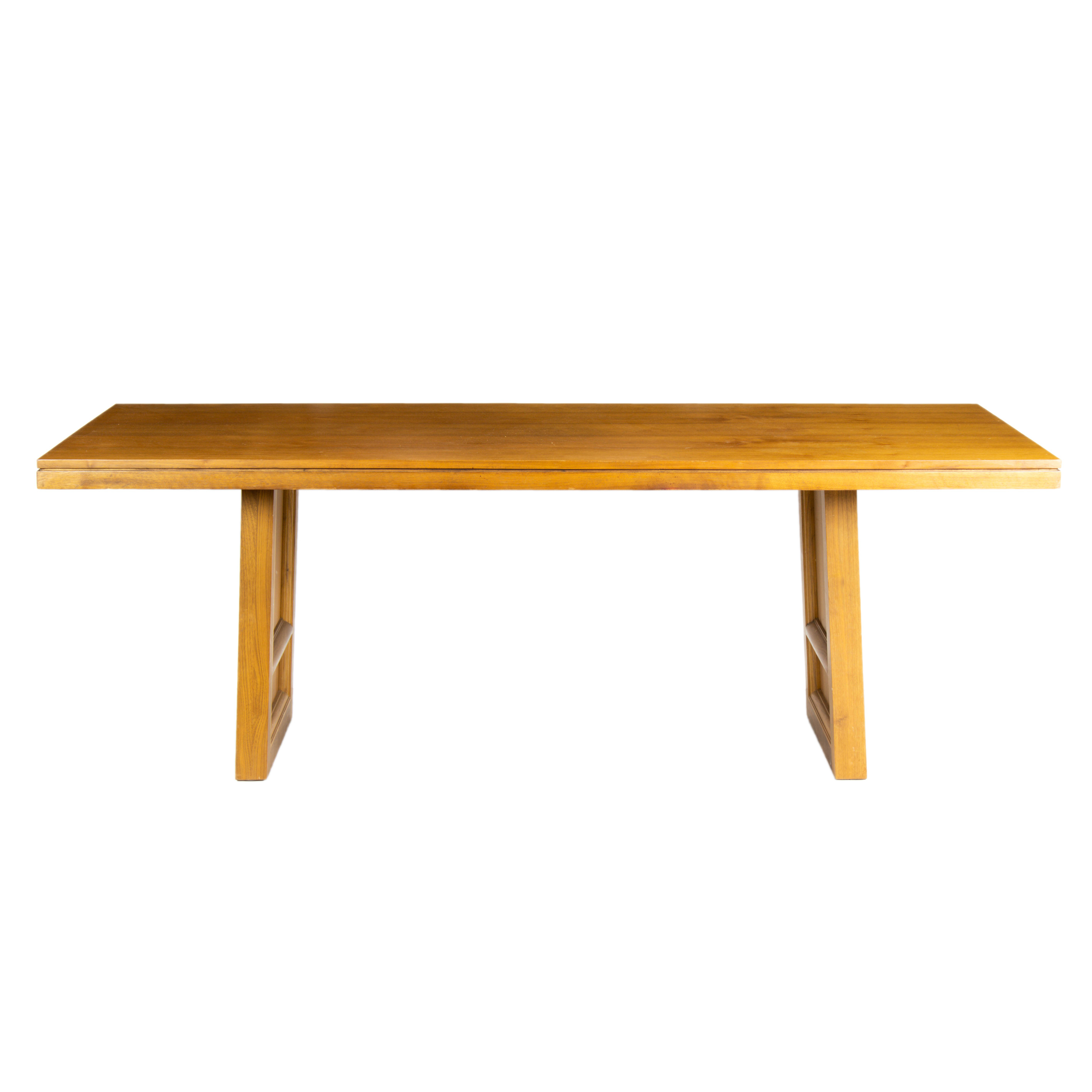 Appraisal: MCGUIRE SAN FRANCISCO ALTER DINING TABLE McGuire San Francisco alter