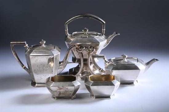 Appraisal: FIVE-PIECE GORHAM STERLING SILVER TEA AND COFFEE SERVICE Fairfax pattern