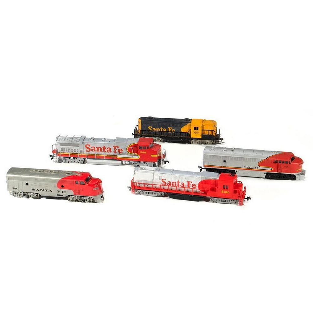 Appraisal: HO Scale Santa Fe Diesel Locomotives HO Scale Santa Fe