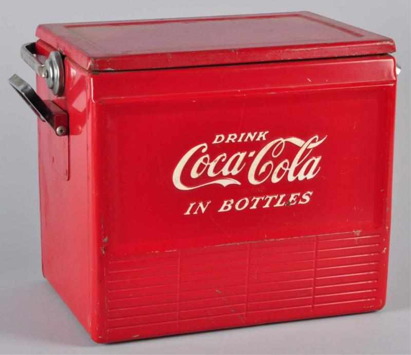 Appraisal: Coca-Cola Cooler Description Circa Some minor scratching to top but