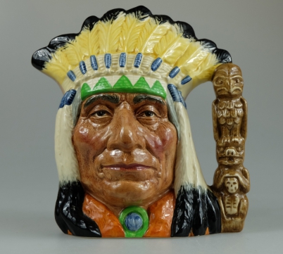 Appraisal: Royal Doulton large character jug North American Indian D limited