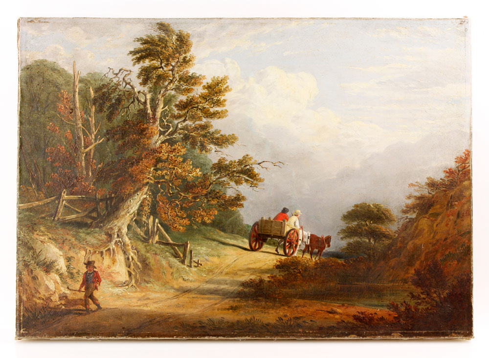 Appraisal: - th C Landscape O C th century painting of