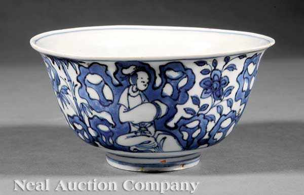 Appraisal: A Chinese Blue and White Porcelain Bowl Wanli mark and