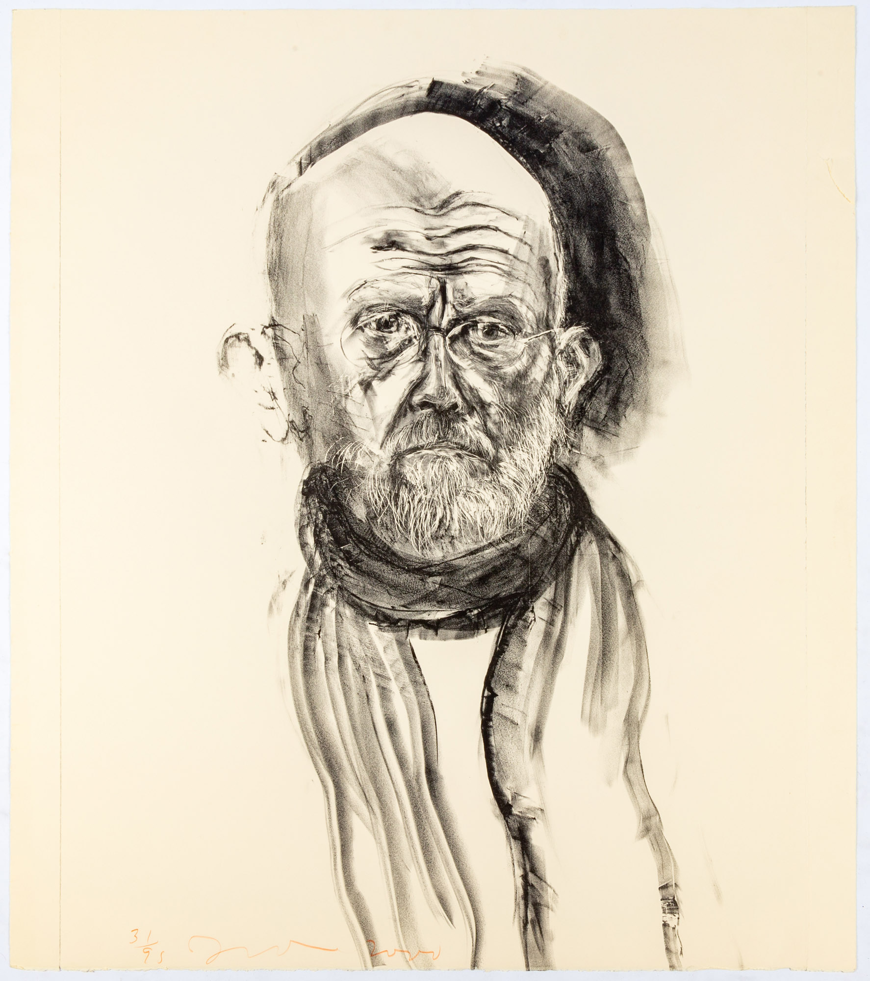 Appraisal: JIM DINE AMERICAN B DINE IN BLACK GREASE Lithograph in