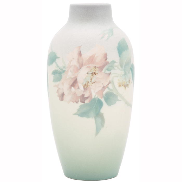 Appraisal: Nice Rookwood vase large broad classic shape in a Vellum