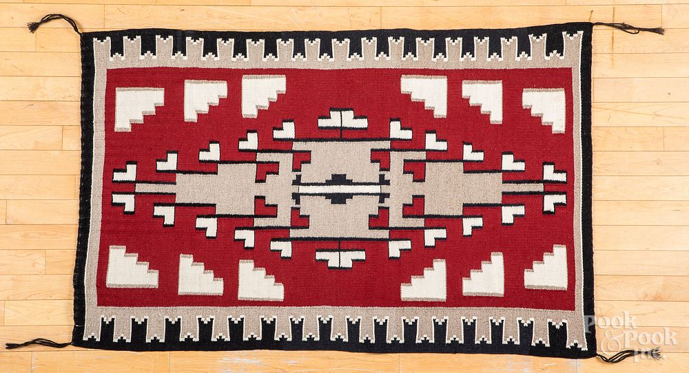 Appraisal: Navajo Indian rug x Navajo Indian rug x Provenance The