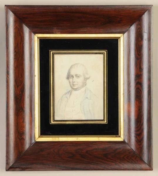 Appraisal: American Miniature Portrait of Robert Morris Description th Century Graphite