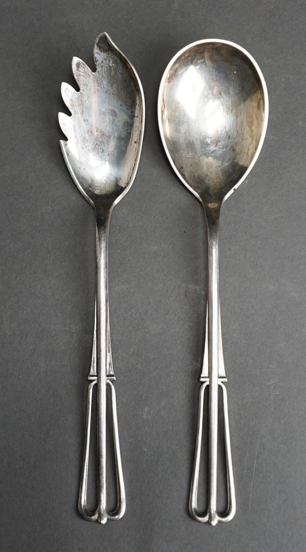 Appraisal: Danish Two-Piece Sterling Silver Salad Set ozt