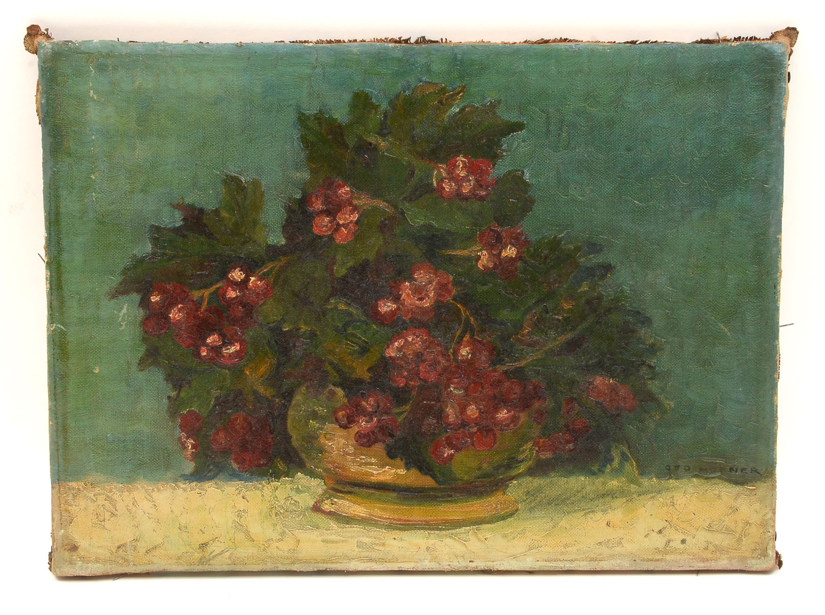 Appraisal: HOFNER Otto Austrian th st Century Floral Still Life of