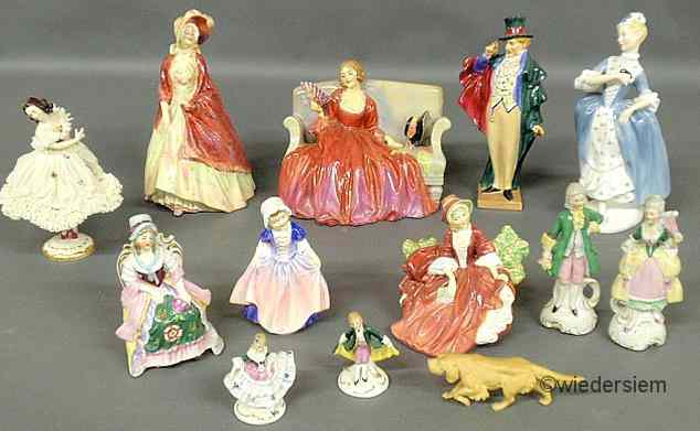 Appraisal: Six Royal Doulton figures tallest ''h and six other figures