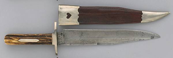 Appraisal: A large English IXL bowie knife by Wostenholm amp Son