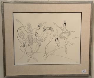 Appraisal: Al Hirschfeld - lithograph of American Ballet signed in pencil