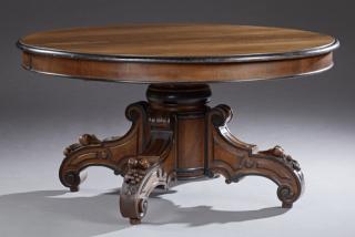 Appraisal: French Henri II Style Carved Walnut Dining Table th c