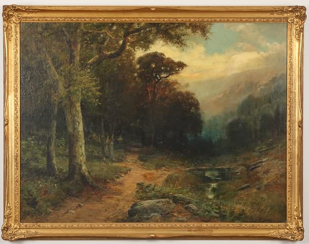 Appraisal: Landscape oil on board x SLR C H Shearer Artist