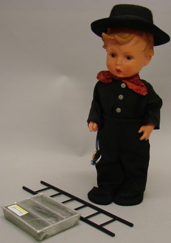 Appraisal: Lot Vinyl Hummel Chimney Sweep doll with black hat shoes