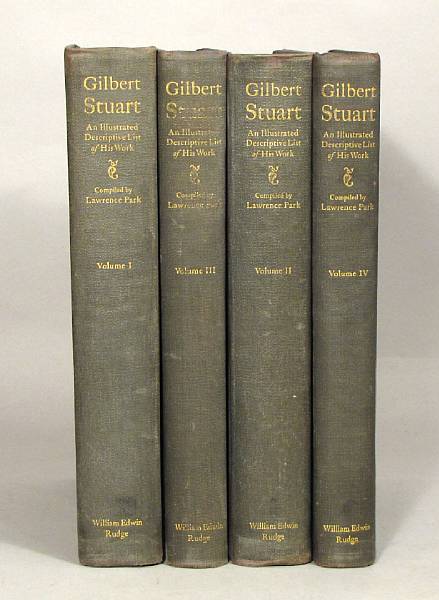 Appraisal: PARK lAWRENCE Gilbert Stuart An Illustrated Descriptive List of His