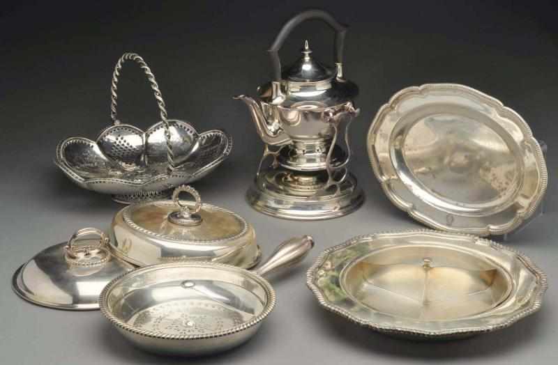 Appraisal: A Group of Silver Plated Articles English and American th